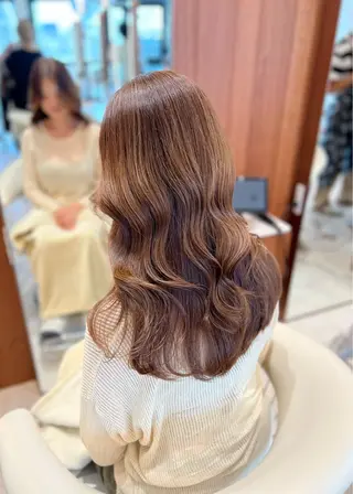 ロング カラー 韓国レイヤー🇰🇷 韓国研修◎渋谷カイトのヘアスタイル