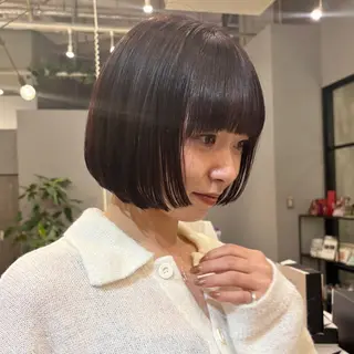 ショート 暖色/ボブ/吉岡美音 GIEN NU茶屋町のヘアスタイル