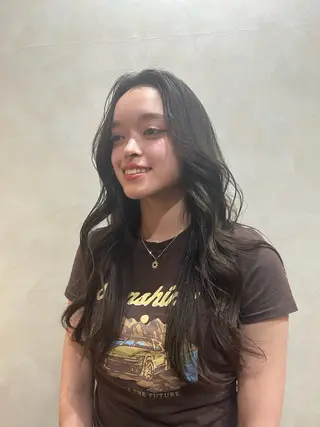 ロング Collet Ginza所属・外国人風レイヤー ボブパーマYukiのヘアスタイル