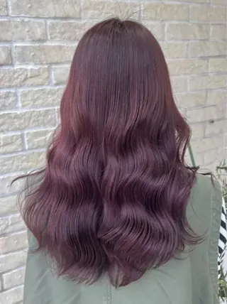 ミディアム カラー 髪質改善縮毛矯正 指名No.1👑のヘアスタイル