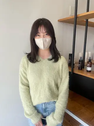 ミディアム 髙橋奈緒子 ⭐︎newi京橋のヘアスタイル