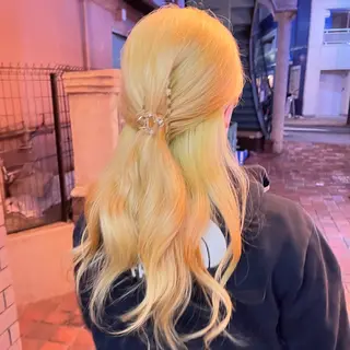 ロング カラー Hair&Makeup Ke' International　神楽坂所属・坂庭 千風のヘアスタイル