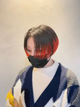 ショート カラー 艶髪/透明感カラー/ 韓国/nonokaのヘアスタイル