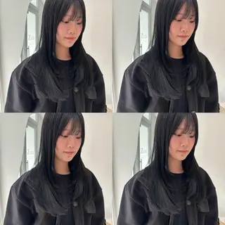 ロング カラー Zina‎ 🤍 AYAのヘアスタイル