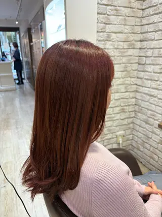 セミロング カラー 田中 元規のヘアスタイル