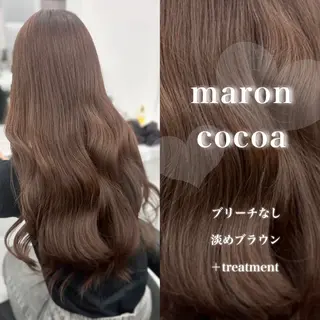 ロング カラー 韓国風艶髪🎀 暖色カラー🤍のヘアスタイル