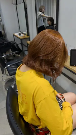 ショート カラー じゅわっと暖色カラー 🍊Moemiのヘアスタイル