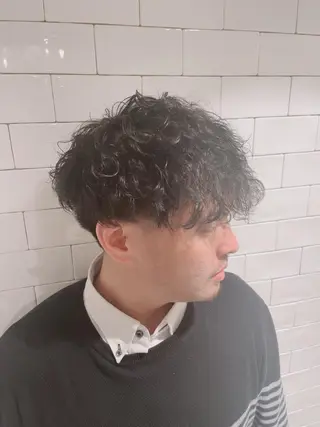 パーマ メンズ &chaLme   心斎橋所属・emi/髪質改善/ 韓国風/艶カラーのヘアスタイル