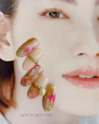 ネイル arm in arm ︎✿Yamamotoのマツエク・マツパデザイン