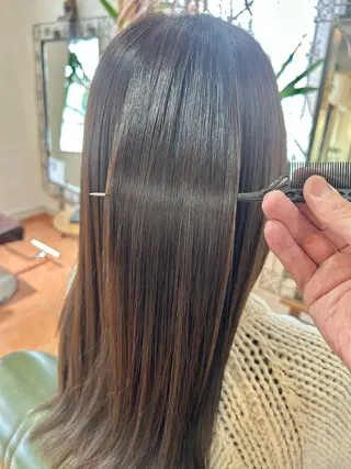 ロング カラー 石井 佑樹のヘアスタイル