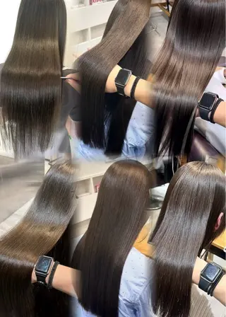 セミロング カラー 似合わせカット 透明感カラー/中野のヘアスタイル