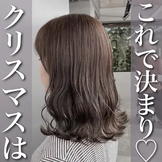 ミディアム グレージュ 透明感 ブリーチなし田島晃汰のヘアスタイル