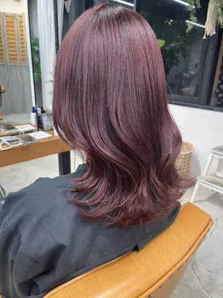 ミディアム カラー unico.所属・韓国ヘア/暖色カラー 新美多英のヘアスタイル