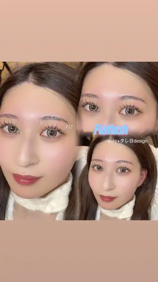 マツエク・マツパ Mell Yuuna ♡パリエク /束感のマツエク・マツパデザイン