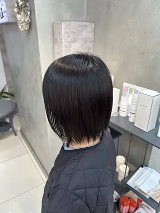 ショート レイヤー×ツヤカラー 渋谷/kougaのヘアスタイル