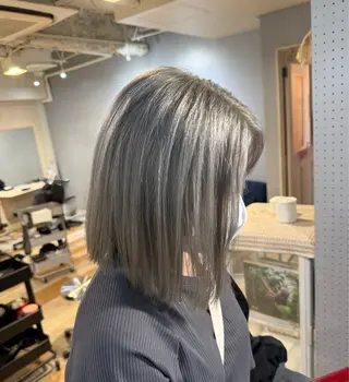 セミロング カラー メンズカット/パーマ 艶カラーTAIGA︎のヘアスタイル