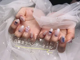 ネイル ラベンダー💖日暮里 ルル💖ネイルのネイルデザイン