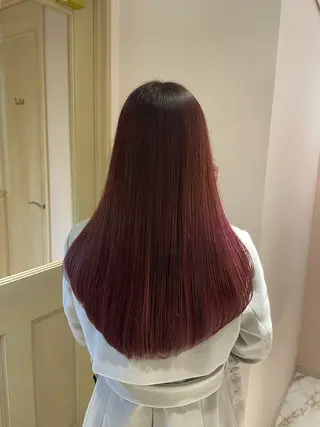 ロング マホ/日吉/髪質改善 /レイヤー/ガーリーのヘアスタイル