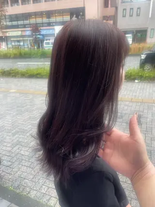 セミロング カラー 💞暖色カラー 💞risaのヘアスタイル