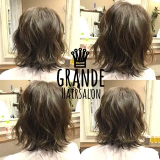 セミロング カラー 名駅Private Salon　Noaのヘアスタイル