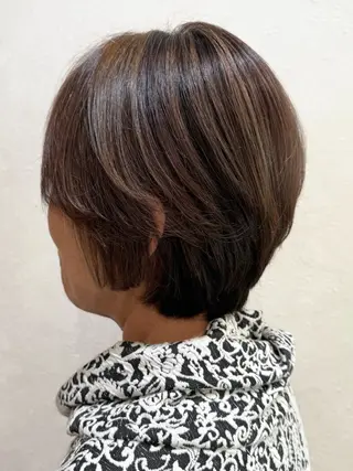 ショート カラー 髪質改善縮毛矯正 💎TOMOのヘアスタイル