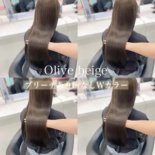 セミロング カラー ヘアアレンジ Ella所属・nana【艶髪】/ レイヤー/縮毛矯正のヘアスタイル