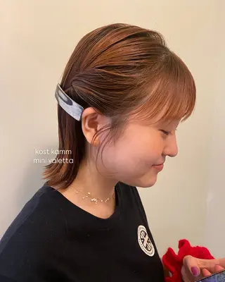 ミディアム 高発色ブリーチ/ ハイレイヤー🪽aiのヘアスタイル