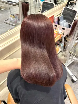 セミロング カラー ハイトーンカラー/ 長さだし🐇きょうかのヘアスタイル