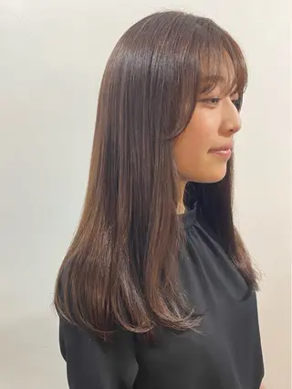 セミロング パーマ Kazaoka Saraのヘアスタイル