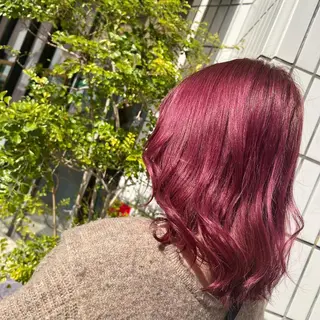 カラー エクステ/ハイトーン /レイヤーカットのヘアスタイル