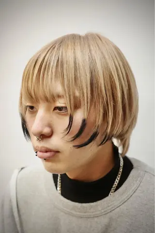 ショート カラー メンズ KAH所属・Koichi Satoのヘアスタイル