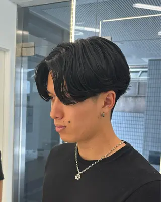 ショート カラー パーマ メンズ 森龍馬 メンズ専門美容師のヘアスタイル