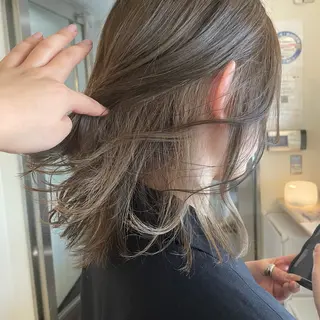 ミディアム ボブウルフ／ボブ Satsuki【名駅のヘアスタイル