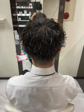 ショート パーマ メンズ ❄️メンズカット 落合諒❄️のヘアスタイル