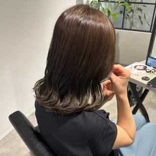 ミディアム 長尾ゆりの/ボブ/ ベージュ/ハイトーンのヘアスタイル