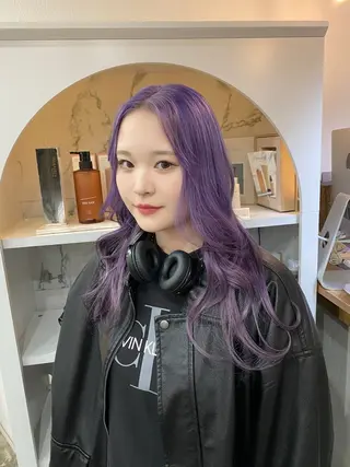 ロング カラー 透明感ワンカラー梅田 ダブルカラー/川上のヘアスタイル