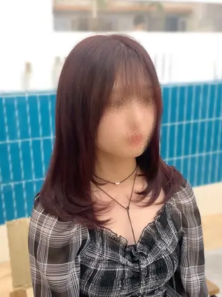 ミディアム MEGULI所属・新田 琴美/ 透明感/レイヤーのヘアスタイル