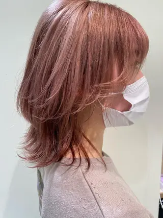 カラー ダブルカラー ブリーチ/kaitoのヘアスタイル