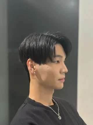 ショート パーマ メンズ 韓国メンズヘア/ ダウンパーマ/歩夢のヘアスタイル