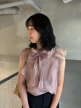 ミディアム カラー 透明感カラー🫧 nanohaのヘアスタイル