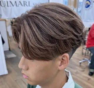 ショート カラー パーマ メンズ メンズ特化✂️ 小枝 優生のヘアスタイル