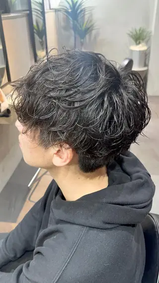 ショート カラー パーマ ヘアアレンジ メンズ アイブロウサロン WHITE EYE 銀座 眉毛専門店【ホワイトアイ】所属・White eye 🫧ユウリのマツエク・マツパデザイン