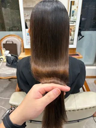 ロング カラー 髪質改善/艶カラー /茶屋町/文野のヘアスタイル