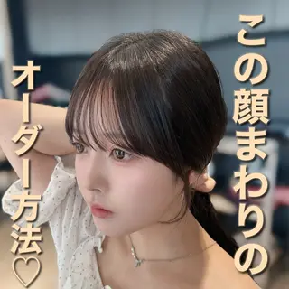 🎀大竹美侑／顔まわ りカット／レイヤーのヘアスタイル