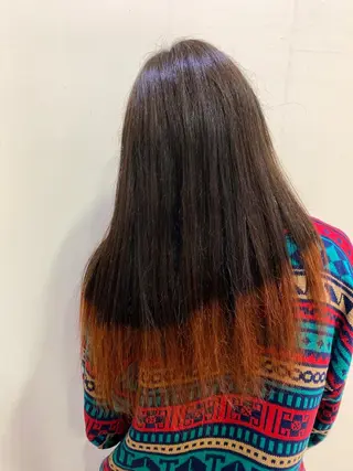 セミロング カラー 美髪改善・ブリーチ tadasuke⭐️のヘアスタイル