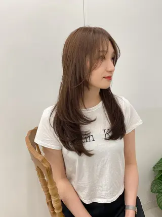 セミロング カラー ヘアアレンジ 【代表】 たき〜のヘアスタイル