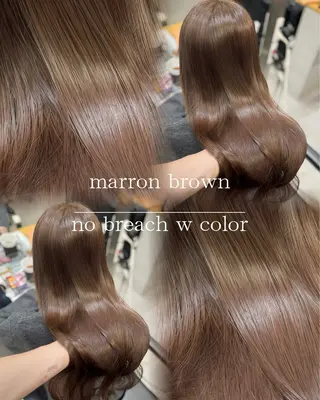 ロング カラー 宮本 優のヘアスタイル