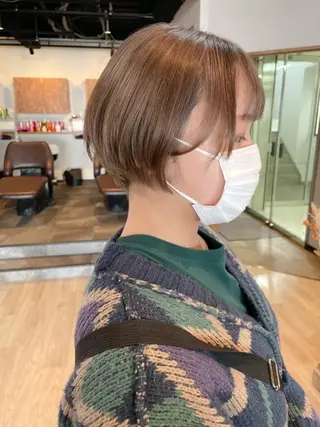 ショート カラー 髪質改善/ブリーチ 田代 龍我のヘアスタイル