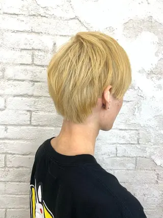 ショート 韓国ヘア✨グレージュ カラーasamiのヘアスタイル