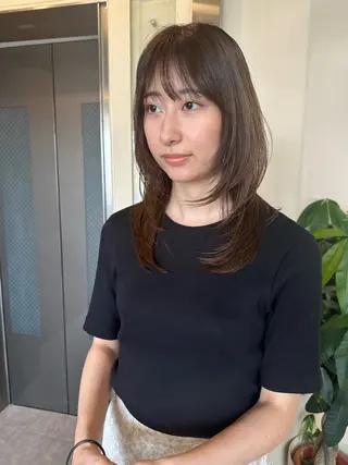 ミディアム 鎌倉 彩のヘアスタイル